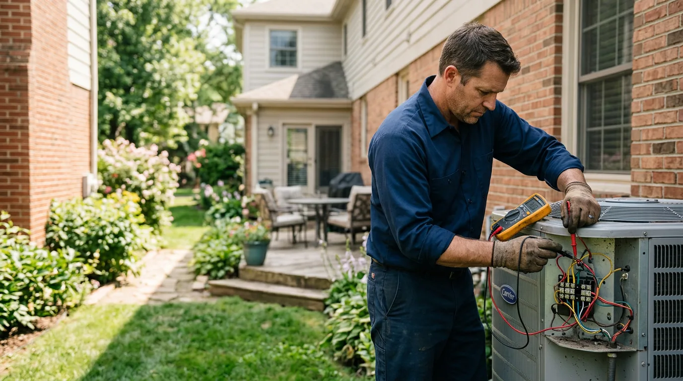 HVAC technician working near Nezperce, ID